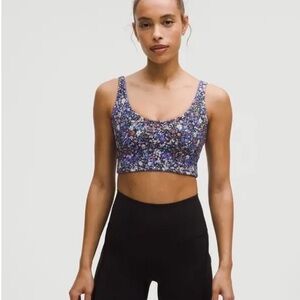 Lululemon Align Reversible Bra With Cups Flower Burst Multi/Charged Indigo